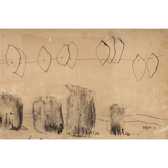 COMPOSITION by Toyen, 1933