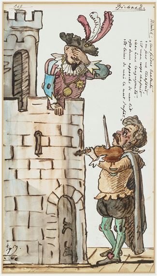 The Violinist by Franz Graf von Pocci, 1859