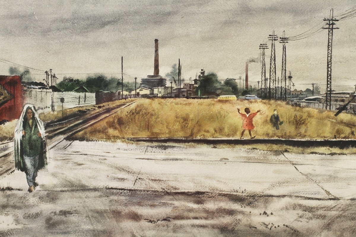 Frederick Simper | DETROIT URBAN LANDSCAPE (1919) | MutualArt