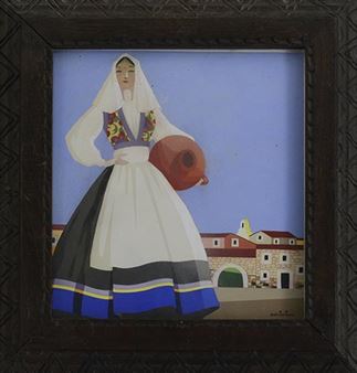 Donna in costume sardo - Bakisfigus