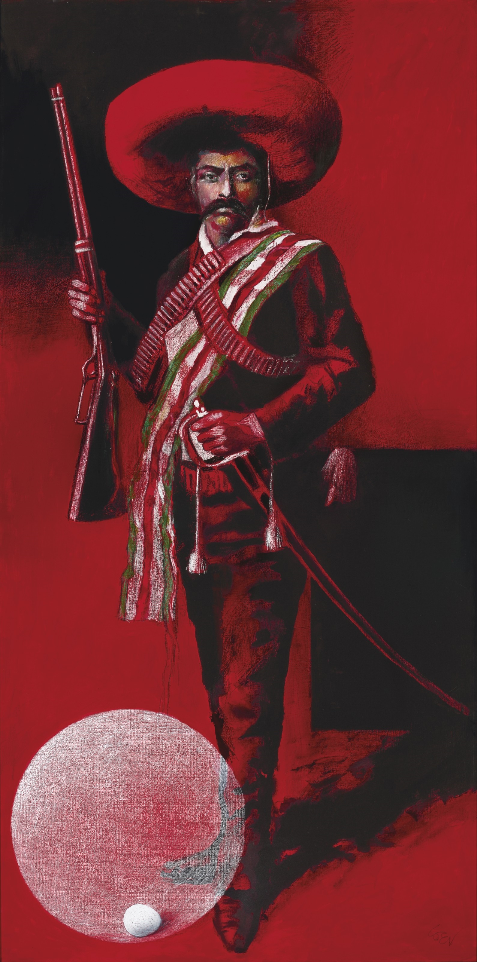 Artwork by Arnaldo Coen, Tiempo que coincide, Made of pigment, acrylic and oil stick on canvas