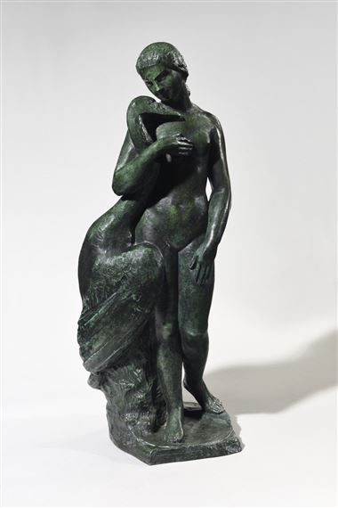 Leda et le cygne by Auguste Guenot