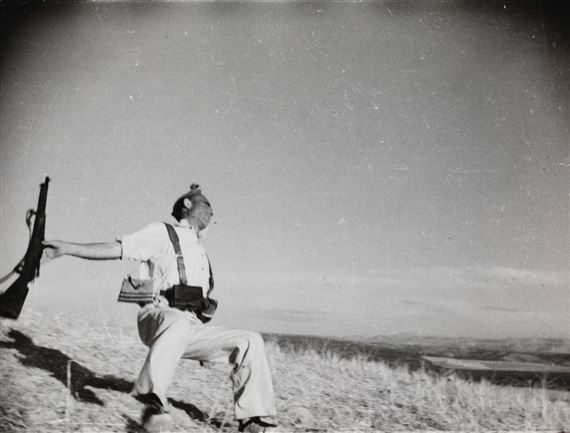 Robert Capa | DEATH OF A LOYALIST MILITIAMAN, CORDOBA FRONT, SEPTEMBER ...