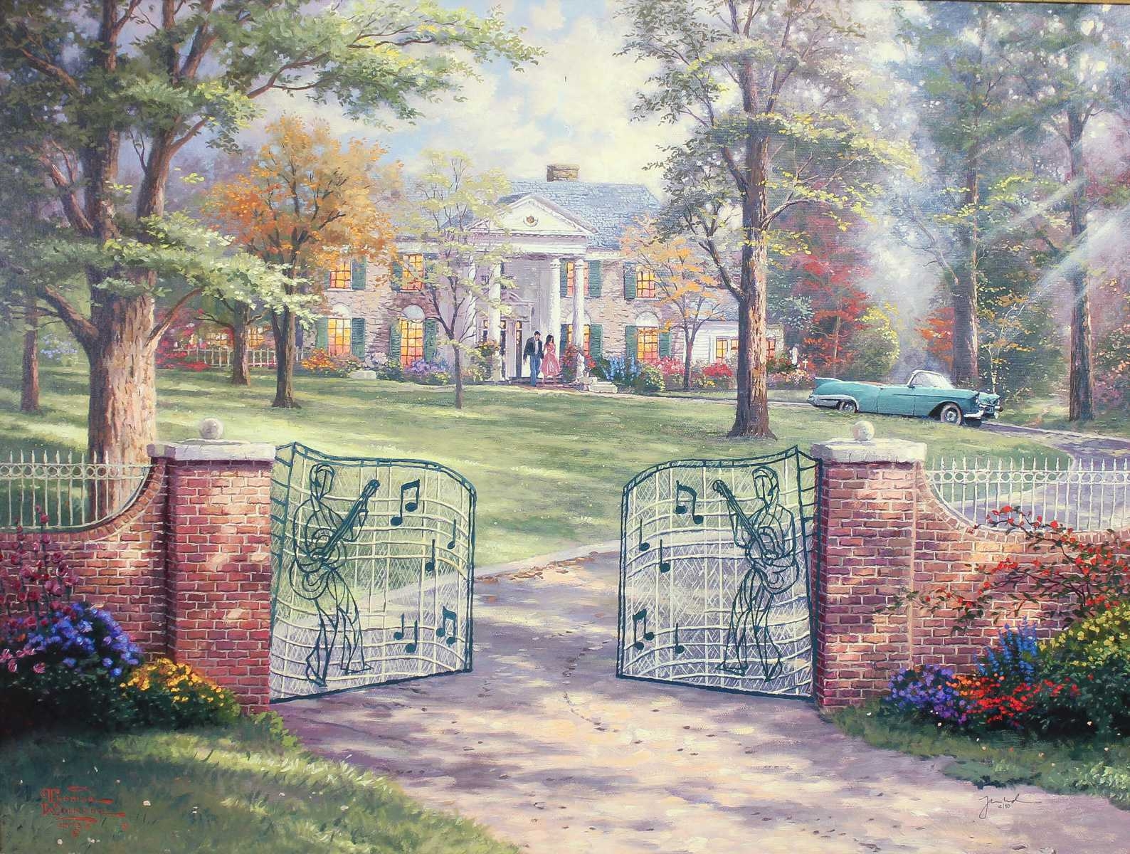 Thomas Kinkade | Graceland, 50th Anniversary | MutualArt