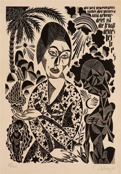 Mariendarstellung (du bist Gebenedeit) by Ewald Dülberg, 1920