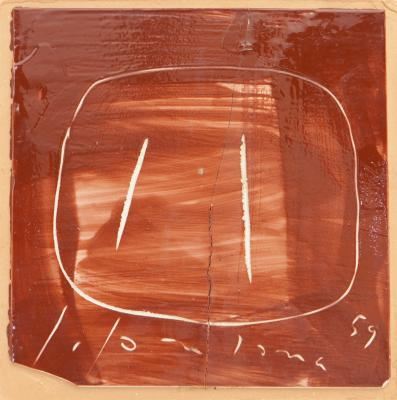 Concetto spaziale by Lucio Fontana, 1959