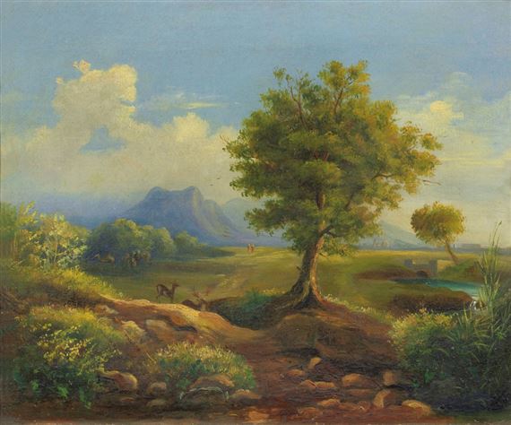 PAESAGGIO CAMPESTRE by Roman School, 19th Century