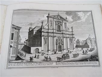 Barockes Kupferstichwerk mit Darstellung der Kirchen Wiens - Salomon Kleiner