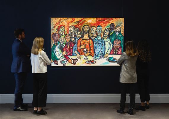 Francis Newton Souza | THE LAST SUPPER (1990) | MutualArt