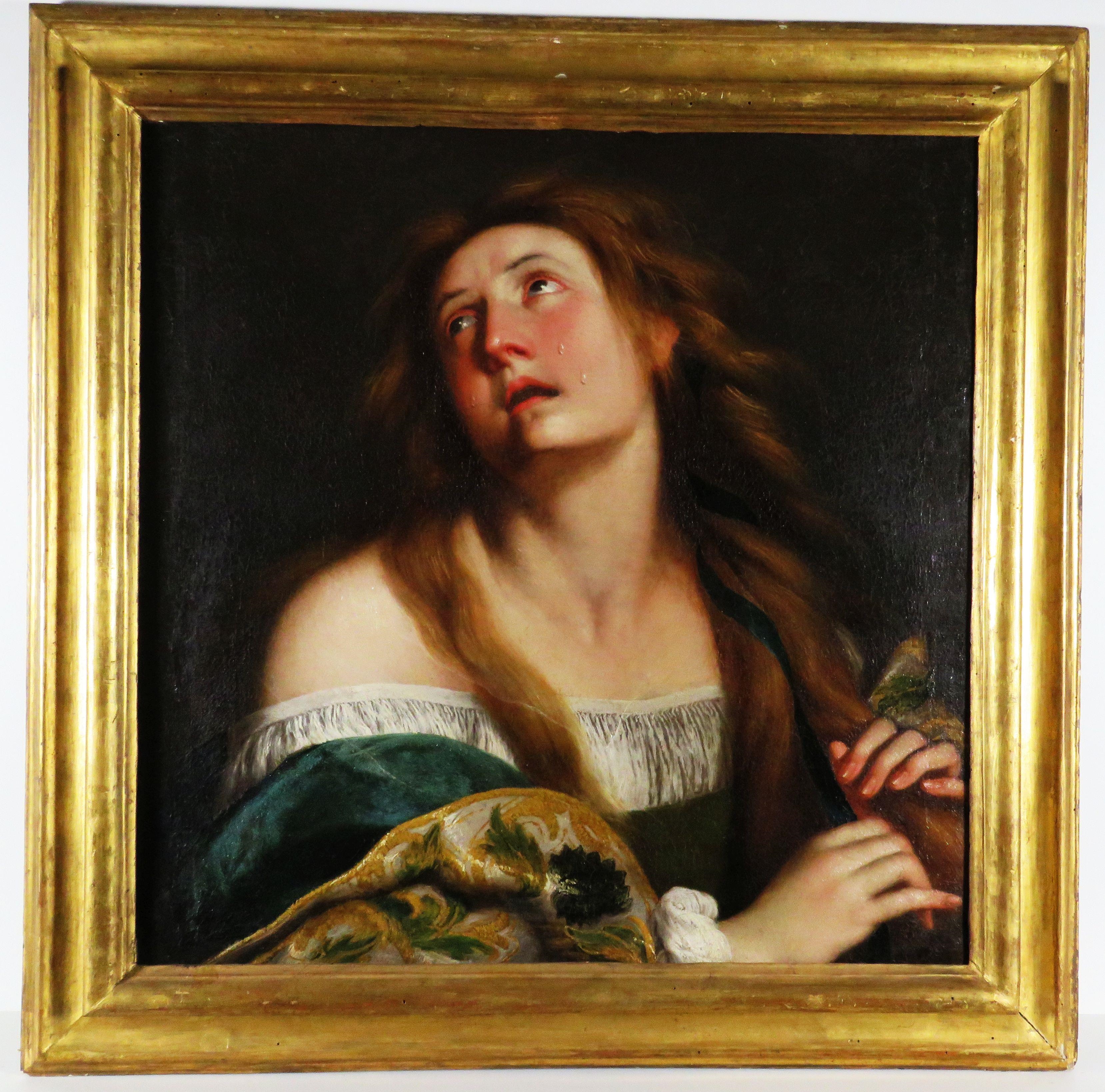 Artwork by Cesare Fracanzano, Die reuevolle Hl. Magdalena, Made of oil on canvas,