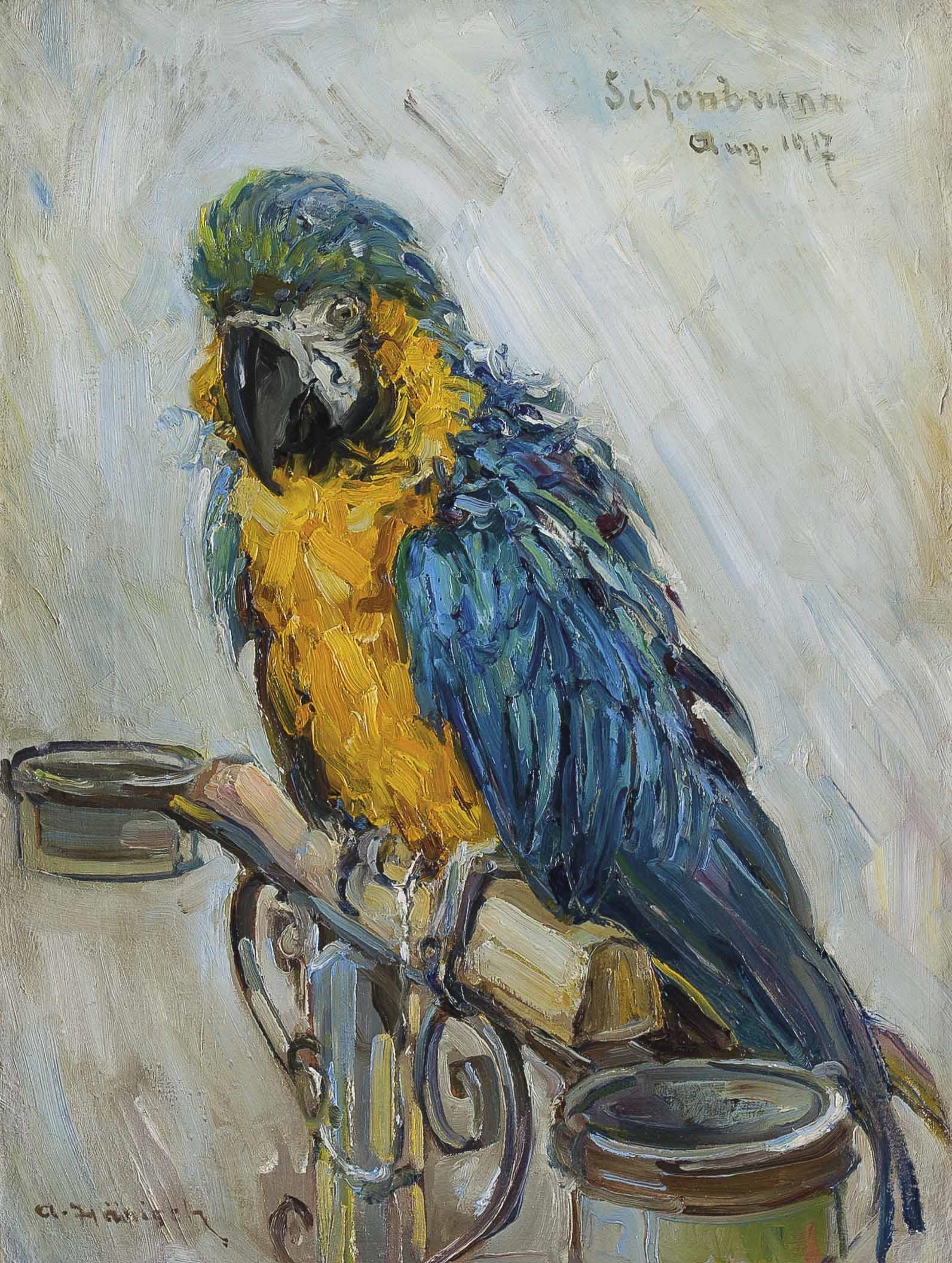 Artwork by Alois Hänisch, Ara, Made of oil on canvas