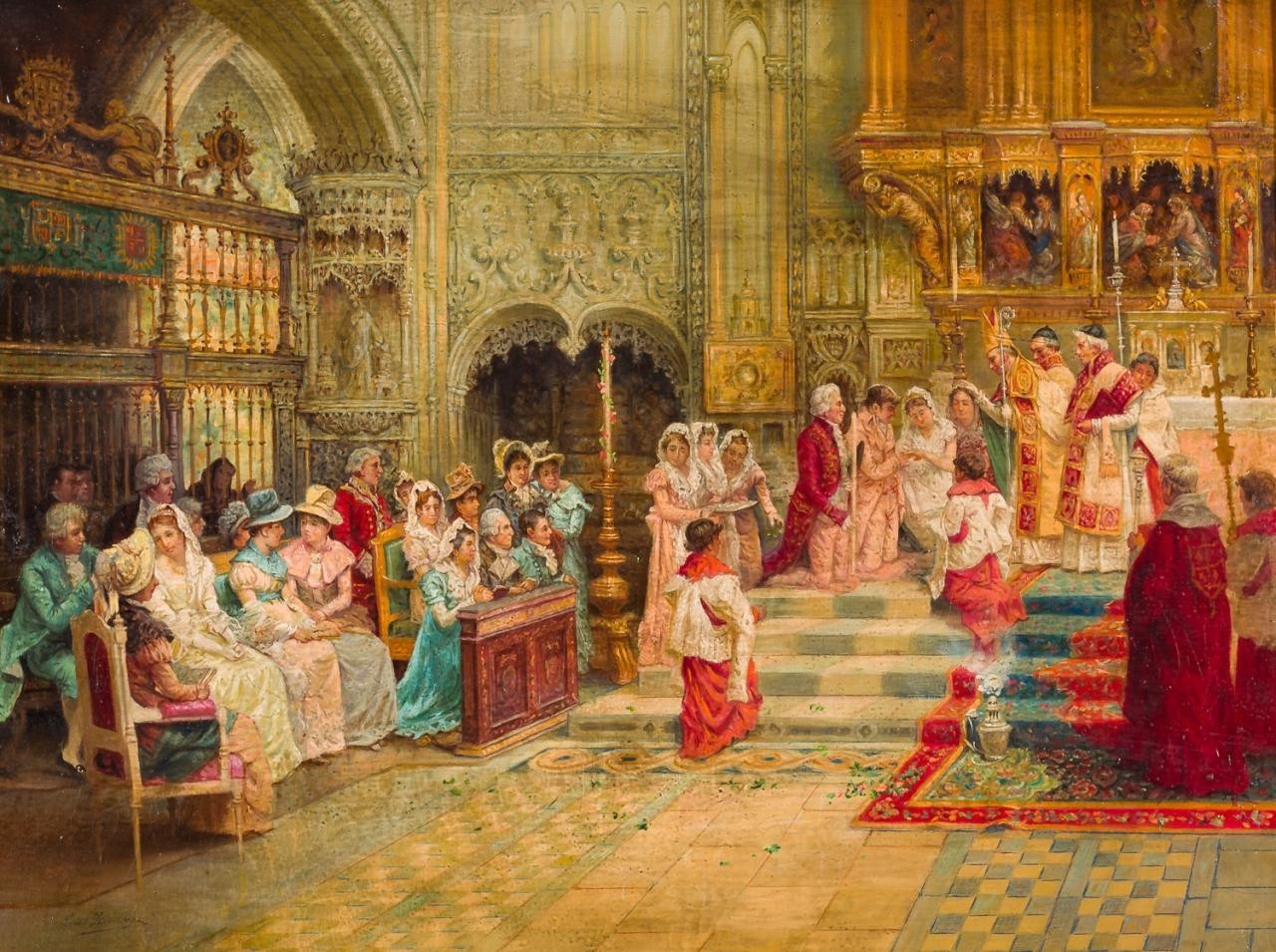 Artwork by Luis Jiménez y Aranda, Desposorios, Made of Oil on canvas