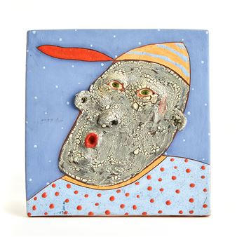 Deborah Fleck Stabley (American), Terra Cotta Plaque - Deb Fleck-Stabley