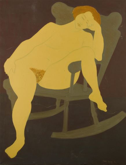 Rocking Chair Nude  (106 by March Avery, Painted in 1982