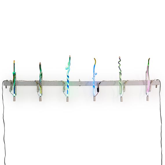 SIX NEON SQUIGGLES by Orest Tataryn