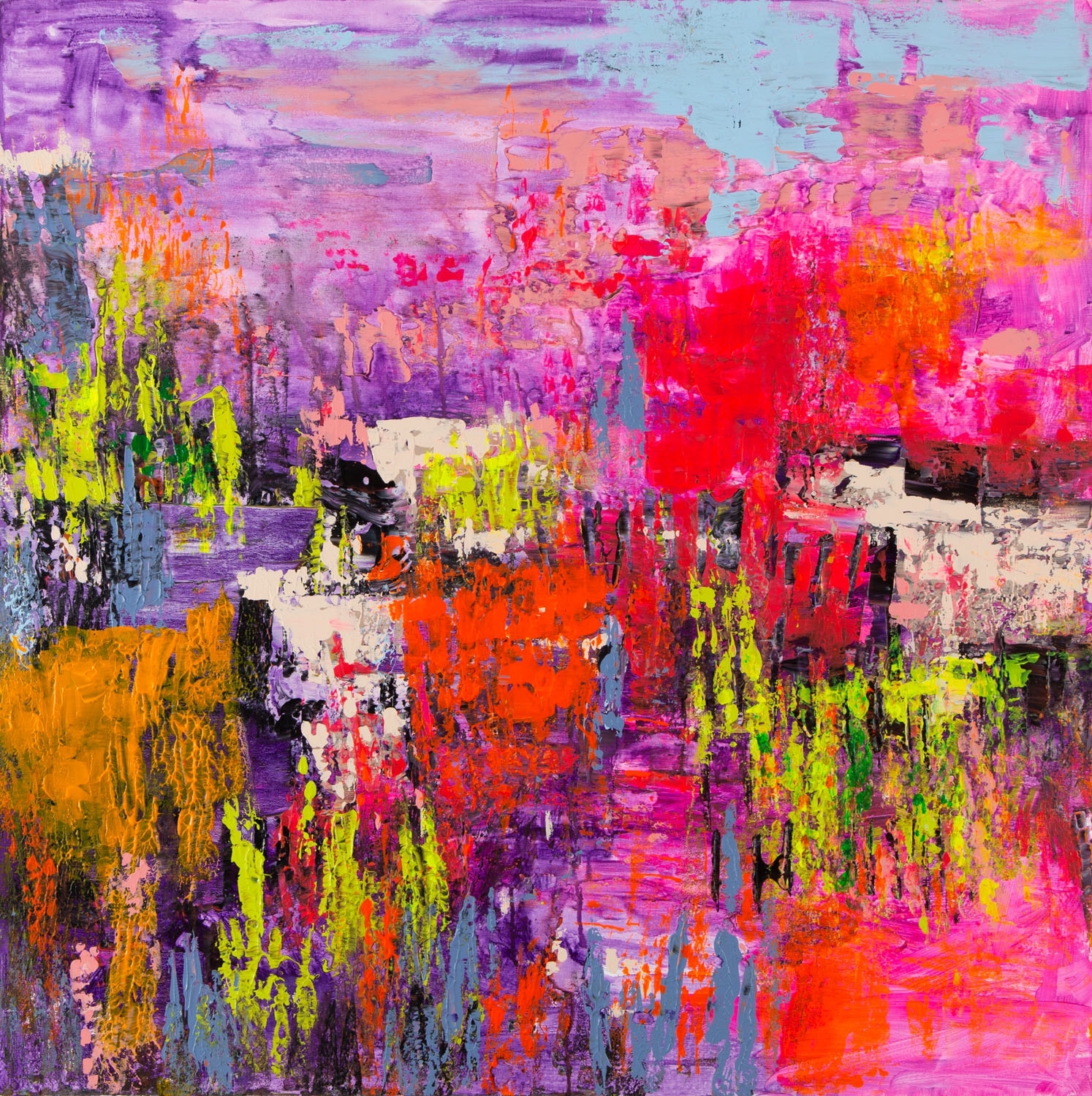 Artwork by Gossia Zielaskowska, Dream, diptych, Made of acrylic on canvas