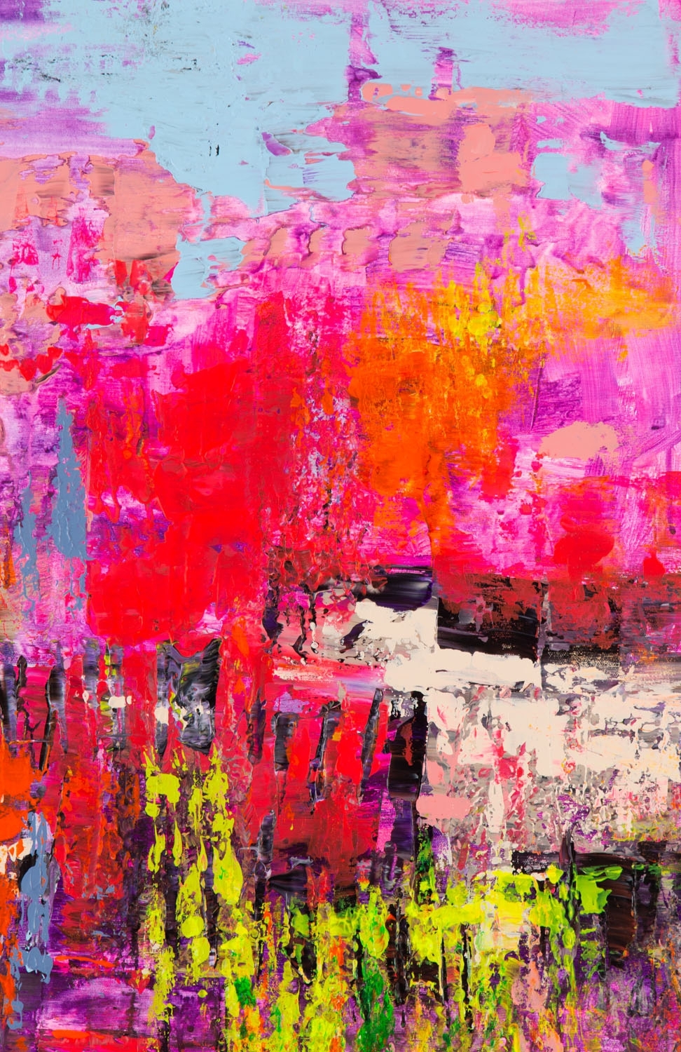 Artwork by Gossia Zielaskowska, Dream, diptych, Made of acrylic on canvas