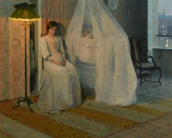 La jeune mère - Hippolyte Fournier