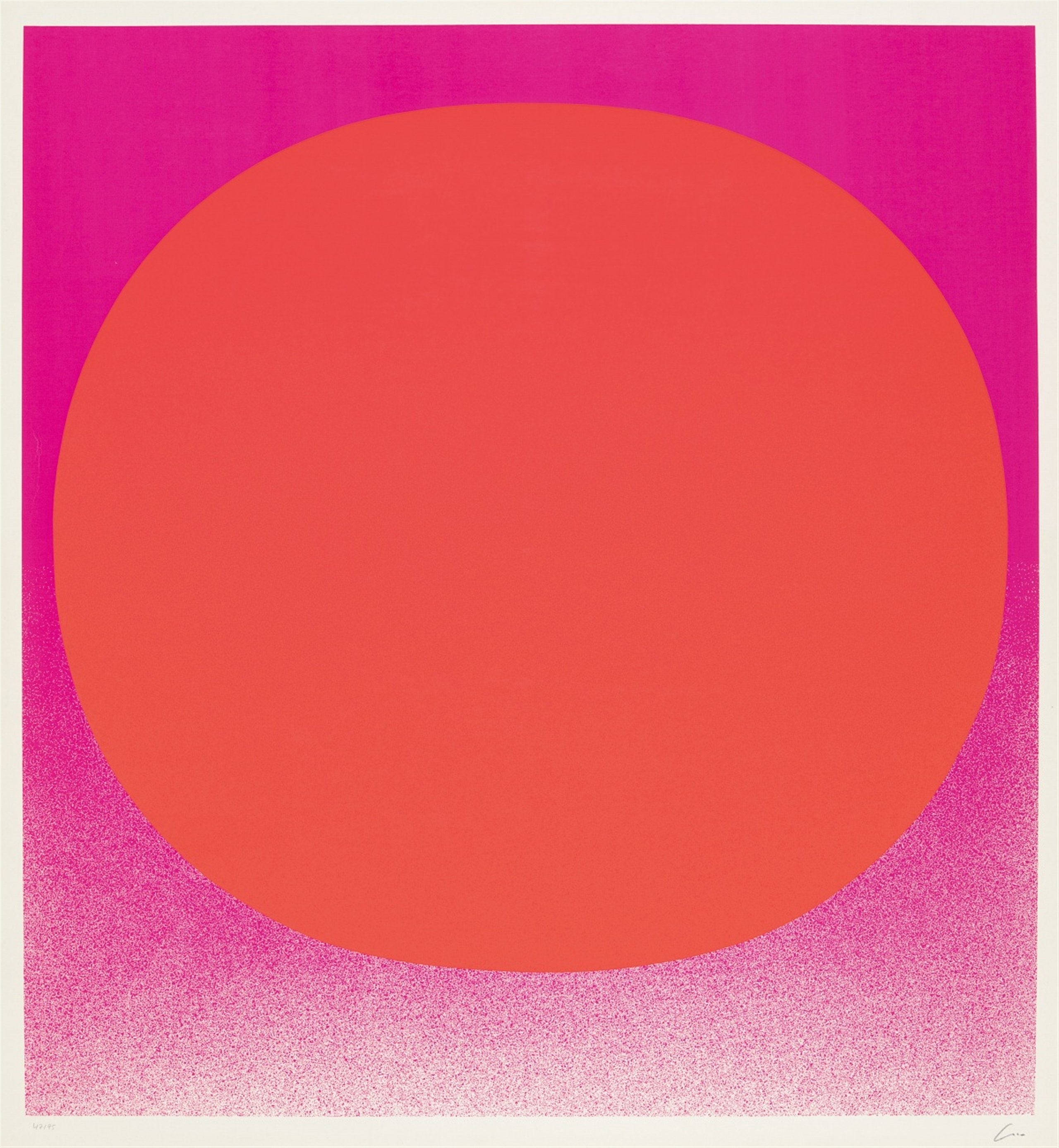 Colour in the round by Rupprecht Geiger, 1969