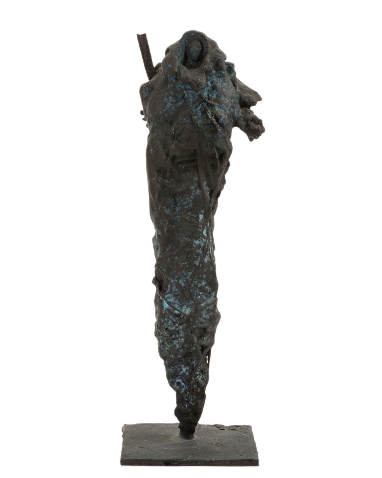 Artwork by Cheryl Ekstrom, Park Blue Journeyman, Made of Cast bronze