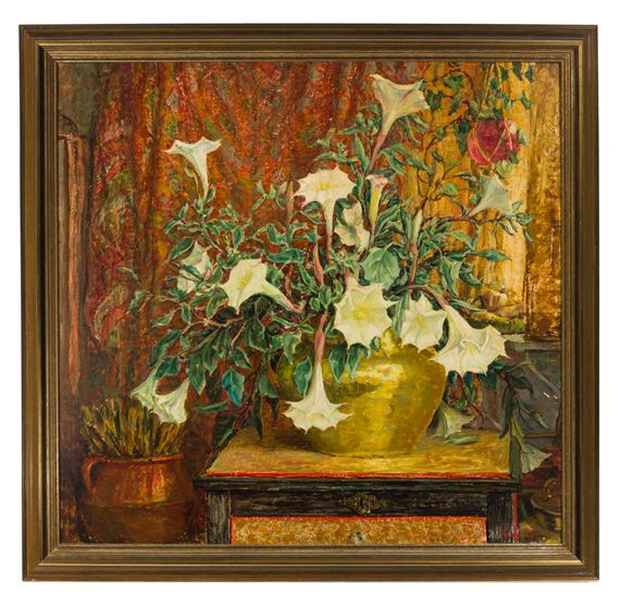 Still life with angel's trumpet by Anna Lee Stacey, 1940