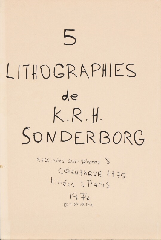 "5 lithographies de K by Kurt Rudolf Hoffmann‏ Sonderborg, 2015