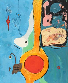 “Festival, Peacock and Grandfather clock” - Juan B. Krill