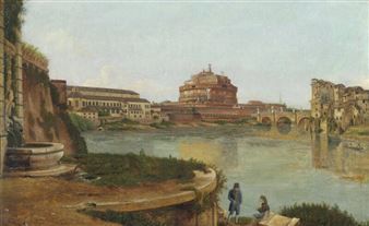 Castel St. Angelo - Christoffer Wilhelm Eckersberg