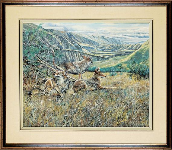 Untitled - Coyotes on the Ridge by Andrew Kiss