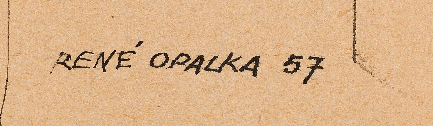 Artwork by Roman Opalka, Faces (two-sided work), Made of ink/paper