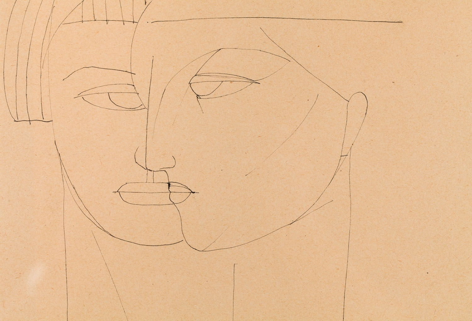 Artwork by Roman Opalka, Faces (two-sided work), Made of ink/paper