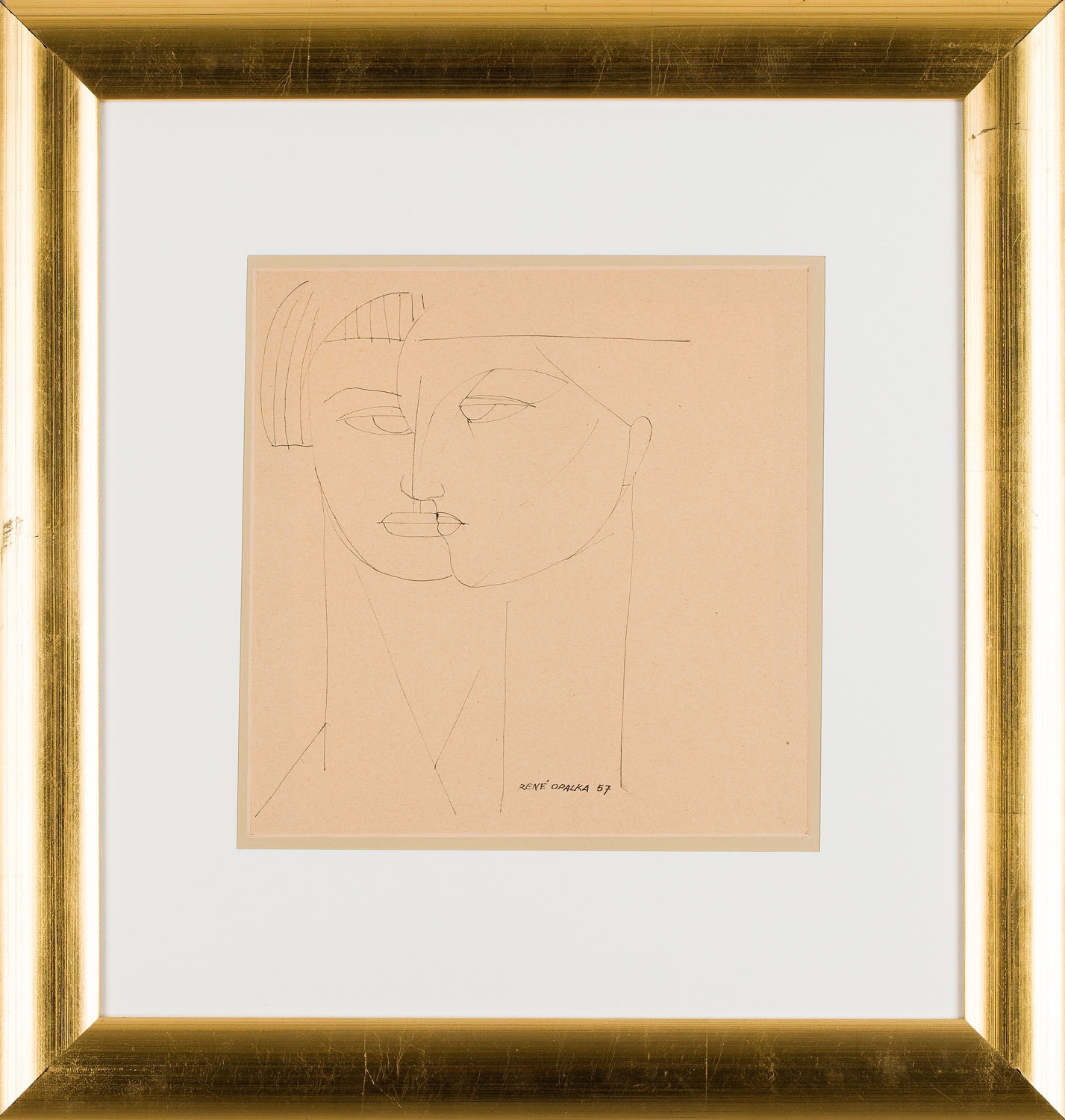 Artwork by Roman Opalka, Faces (two-sided work), Made of ink/paper