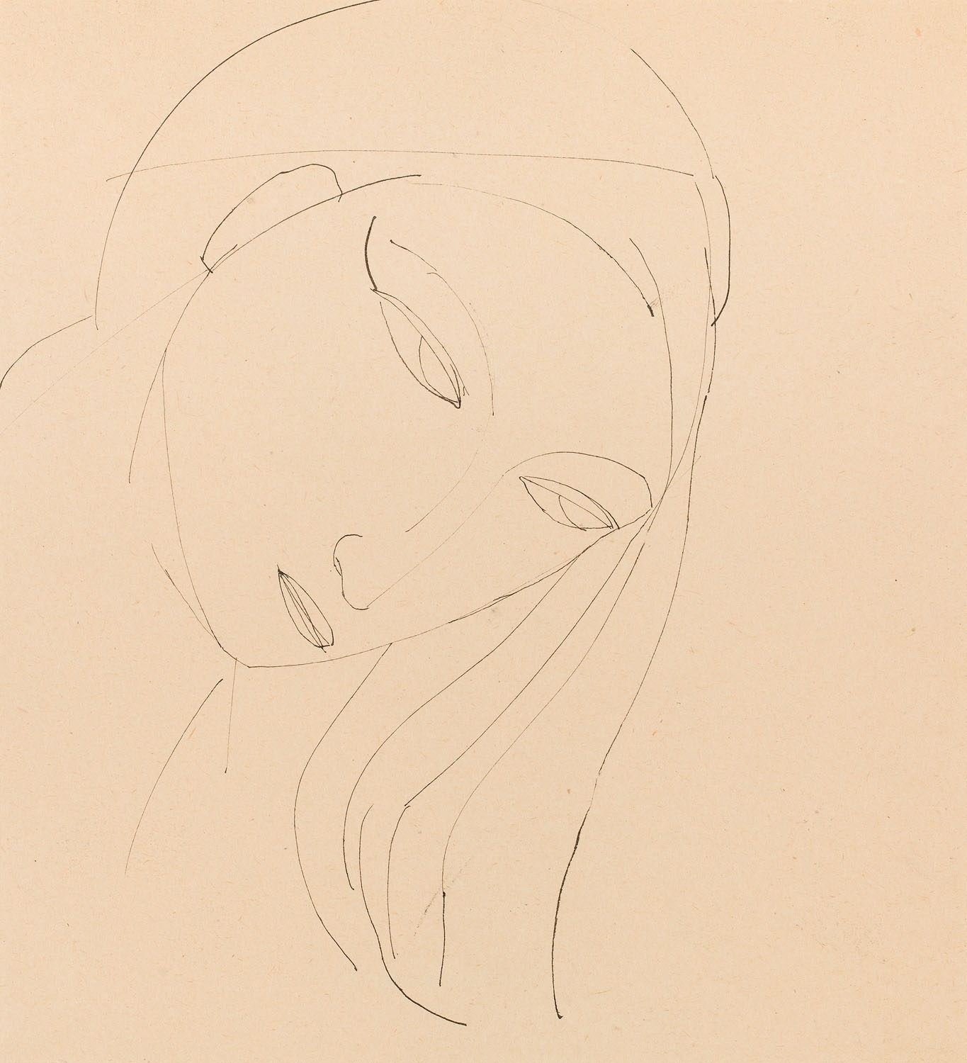 Artwork by Roman Opalka, Faces (two-sided work), Made of ink/paper