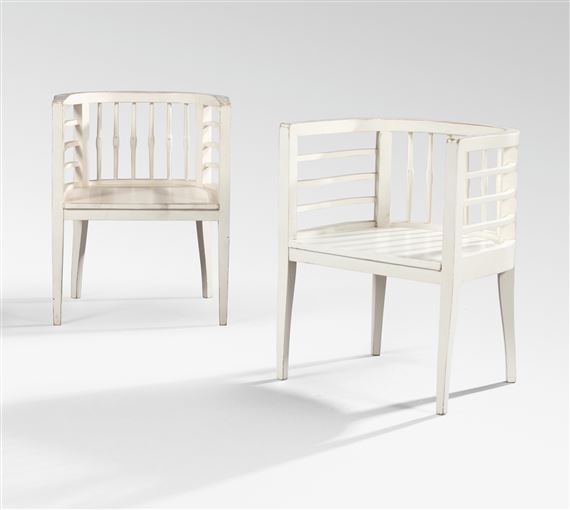 PAIR OF ARMCHAIRS by Henry van de Velde, circa 1910