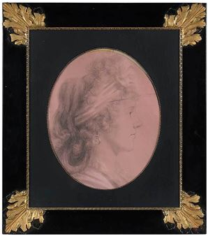 Two Works: Portraits of George Arnold Fitzwilliam (London, England 1771-1838) and Eleanor Ramsay Fitzwilliam (New York, New York, 1772-1844) - Charles-Balthazar-Julien Fevret de Saint-Memin