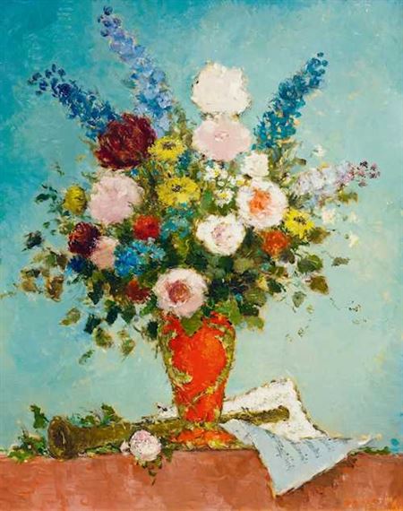 Dietz Edzard | Still life with flowers. | MutualArt