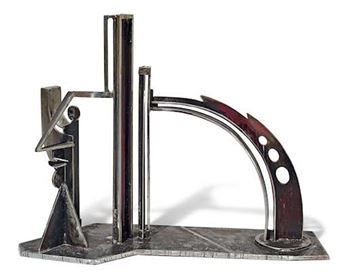 Figur mit Kopf und Bogen (Modell für Grossskulptur) - Silvio Mattioli