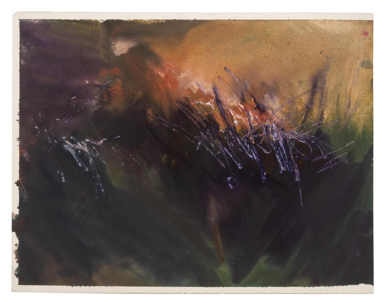 Artwork by Michelle Grabner, Untitled #2, c. 1985-86, Made of watercolor and gouache on paper