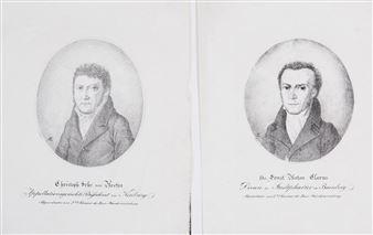 Sammlung lithographierter Bildnisse von Deputierten der bayrischen Ständeversammlung von - Leopold von Peter