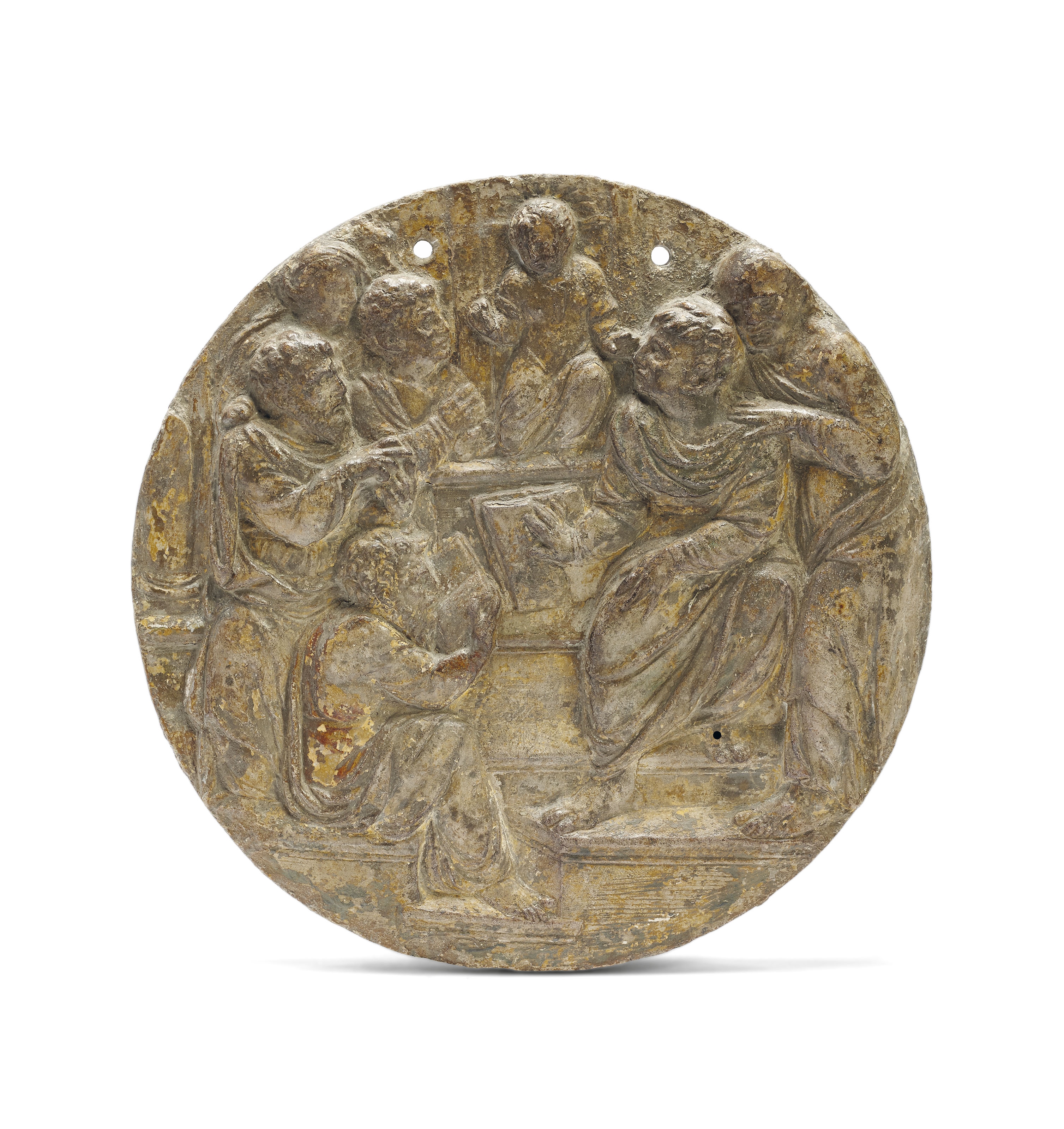 Artwork by Filarete, CHRIST IN THE TEMPLE, Made of Polychrome limestone