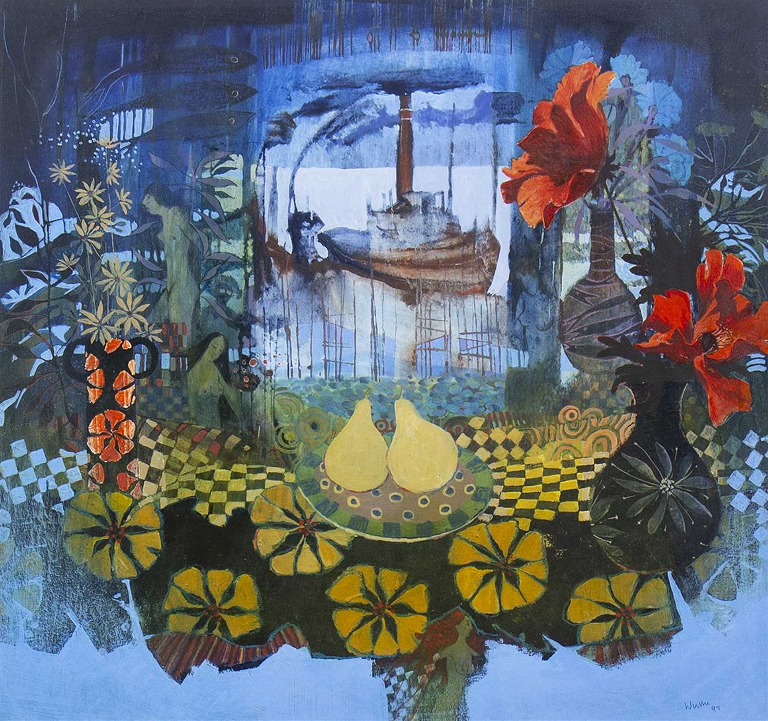 Artwork by Gordon Wyllie, STUDIO WINDOW, Made of watercolour on paper