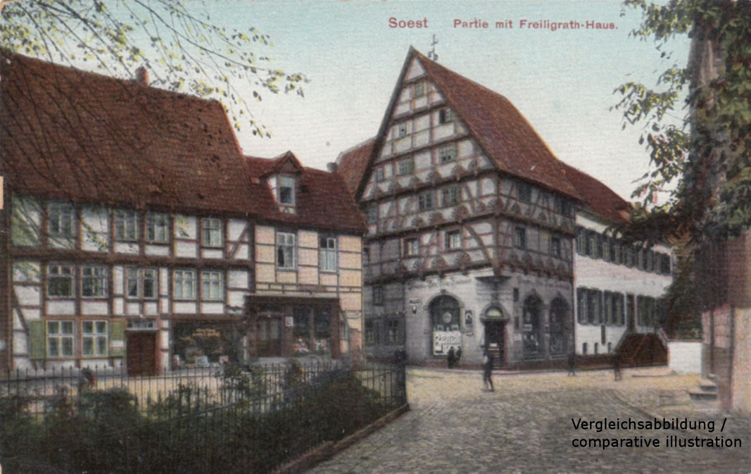 Artwork by Christian Rohlfs,  Häuser in Soest, Made of Oil on canvas