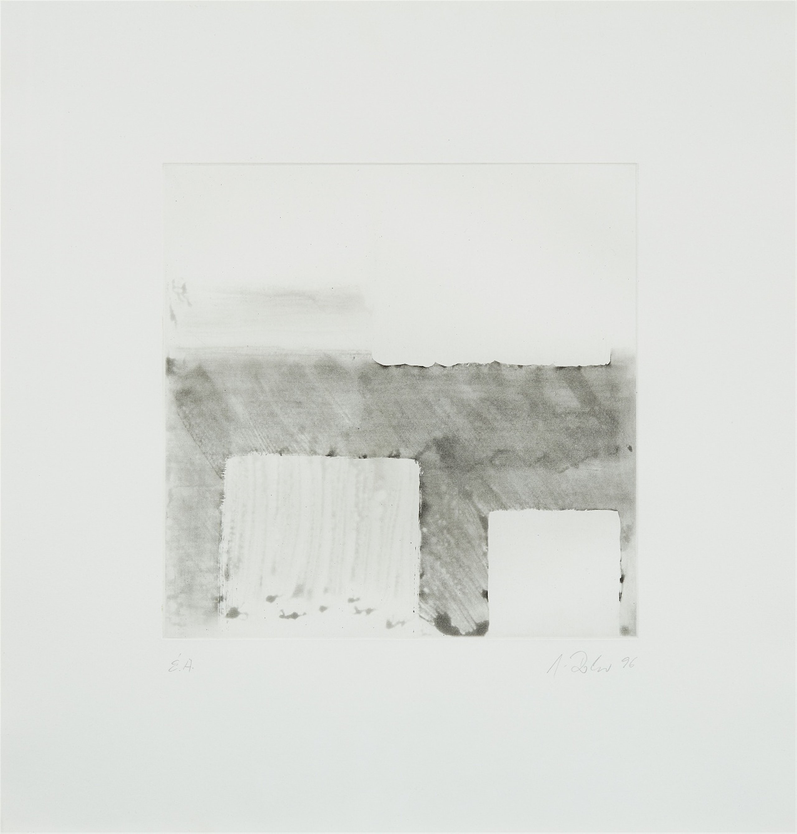 Artwork by Günter Dohr, Untitled, Made of etching on card