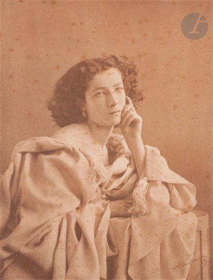 Sarah Bernhardt à 17 ans by Gaspard-Félix  Tournachon, circa 1861