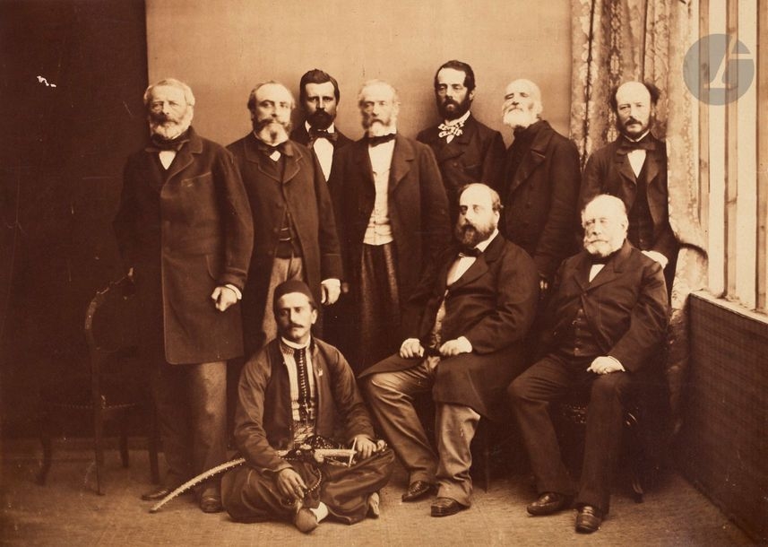 Gustave le Gray Le comte de Chambord et sa suite (1861) MutualArt