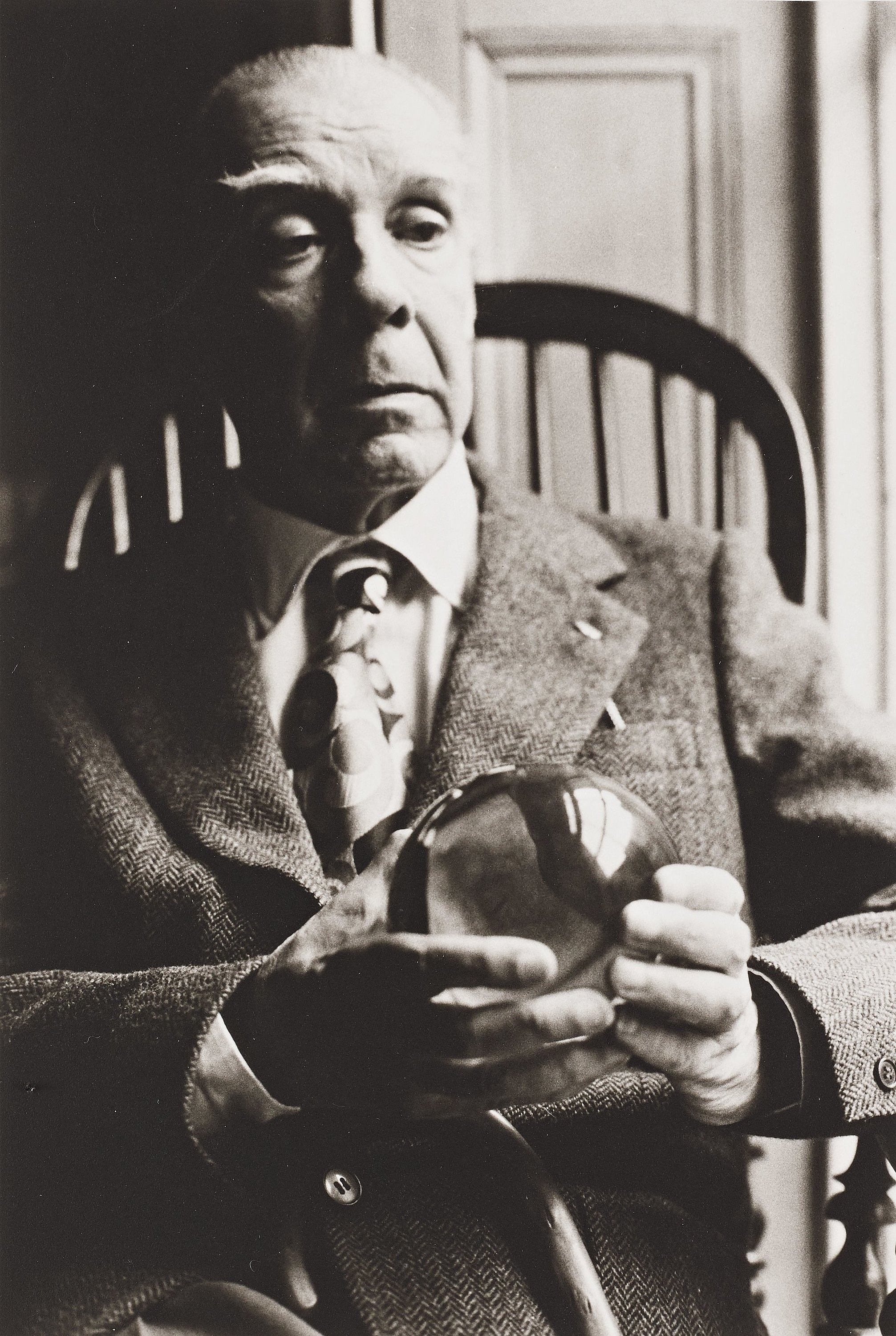 Artwork by Gerard Malanga, Jorge Luis Borges, Made of Gelatin silver print