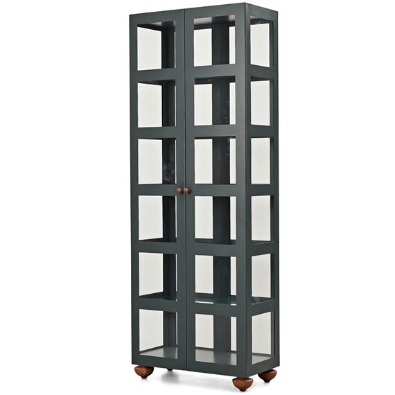 A green lacquered "Parad" cabinet by Johanna Lagercrantz, 1989