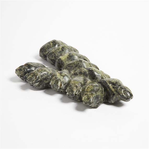 THREATENED MUSK OX by Jonasie Faber, dated 1996