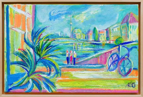 Anke Rische | Palmen an der Spree (2019) | MutualArt