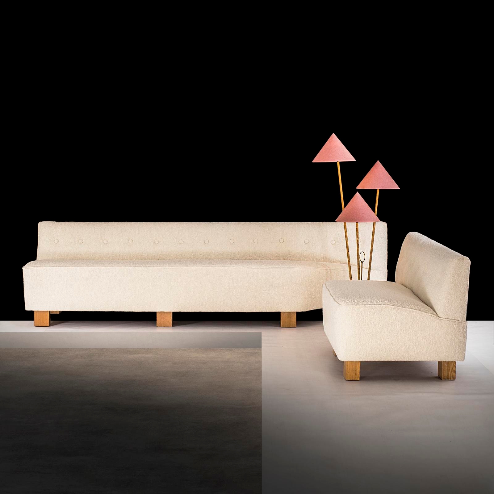 Kiljander Elna Set Of Nice Sofa And Floor Lamp Mutualart